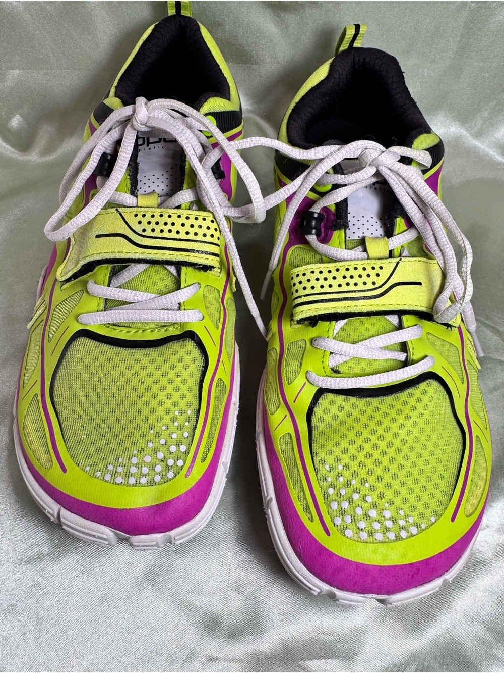 Topo Athletic Halsa Lime Orchid Zero-Drop Neon Athletic Sneakers Women’s size 10 - Picture 2 of 9